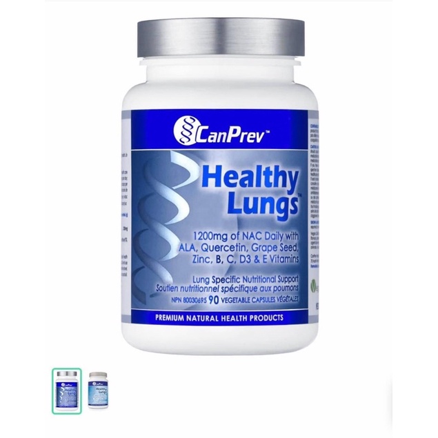 Viên uống bổ phổi Healthy Lungs Canprev 90 viên