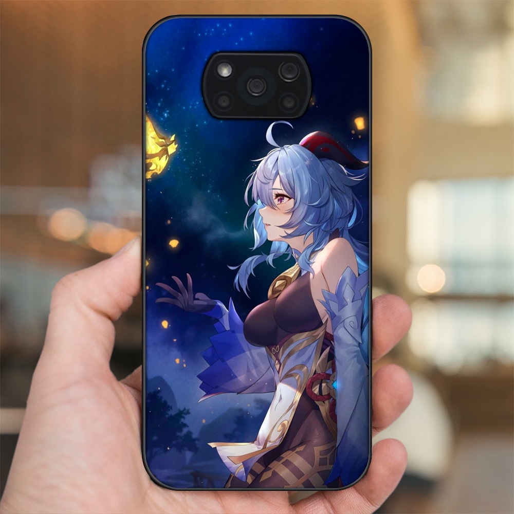Ốp lưng Xiaomi Poco X3, Poco X3 Pro, Poco X3 NFC viền đen in hình Ganyu Genshin Impact