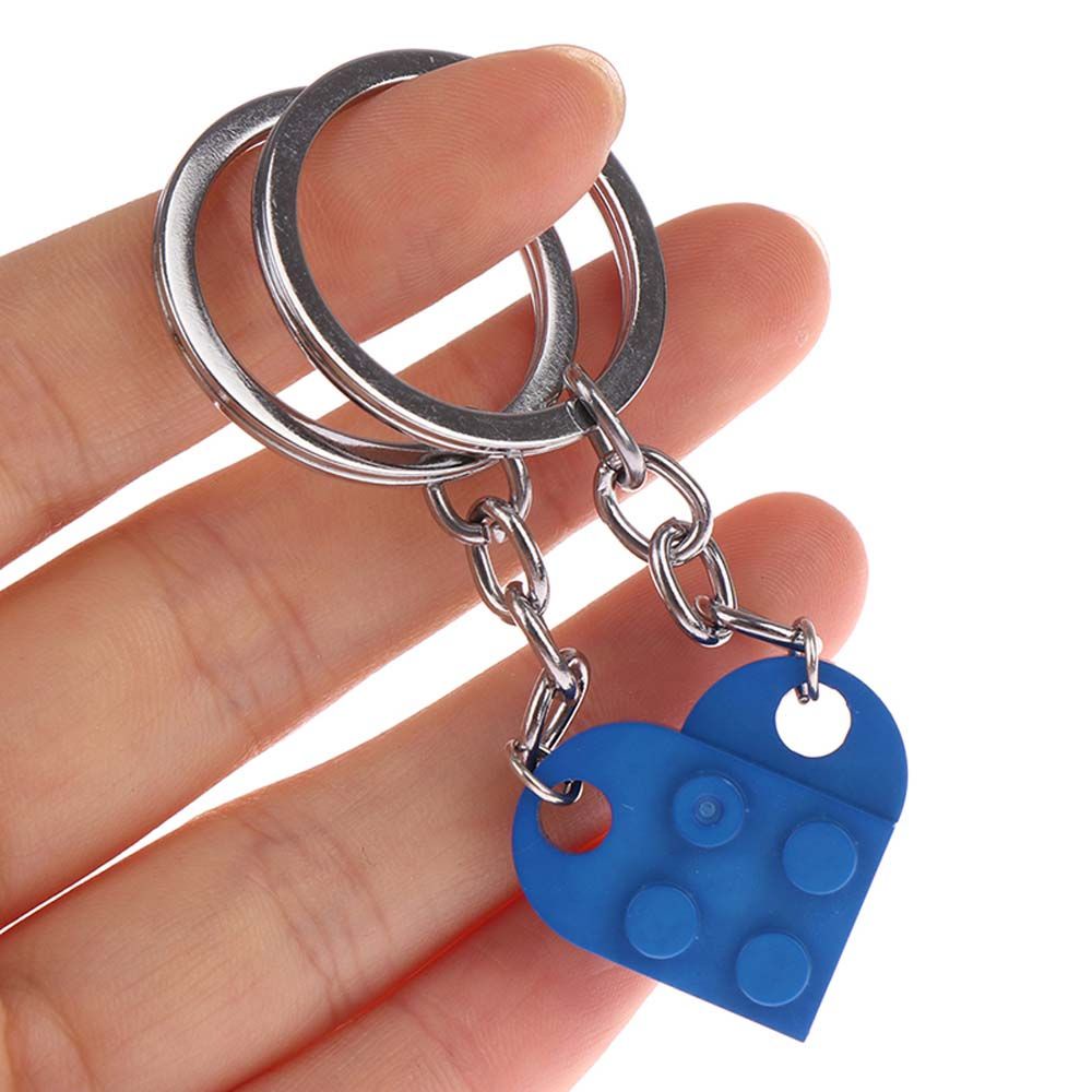 Móc Khóa Mặt Hình Trái Tim Nhiều Màu Dễ Thương Cho Cặp Đôi