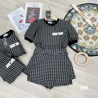 bán sỉ lẻ set dạ kẻ cho nữ