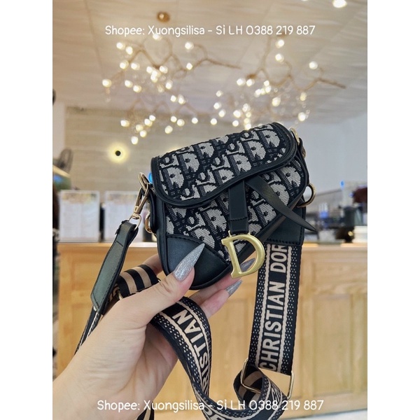 Túi Xách Nữ Túi Đeo Chéo Đeo Vai Yên ngựa Mini Thổ Cẩm