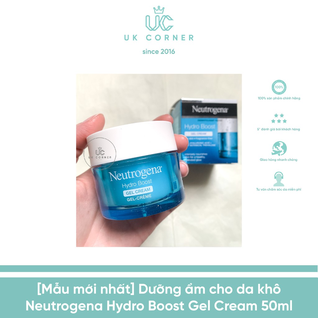 [Mẫu mới] Dưỡng ẩm cho da khô Neutrogena Hydro Boost Gel Cream