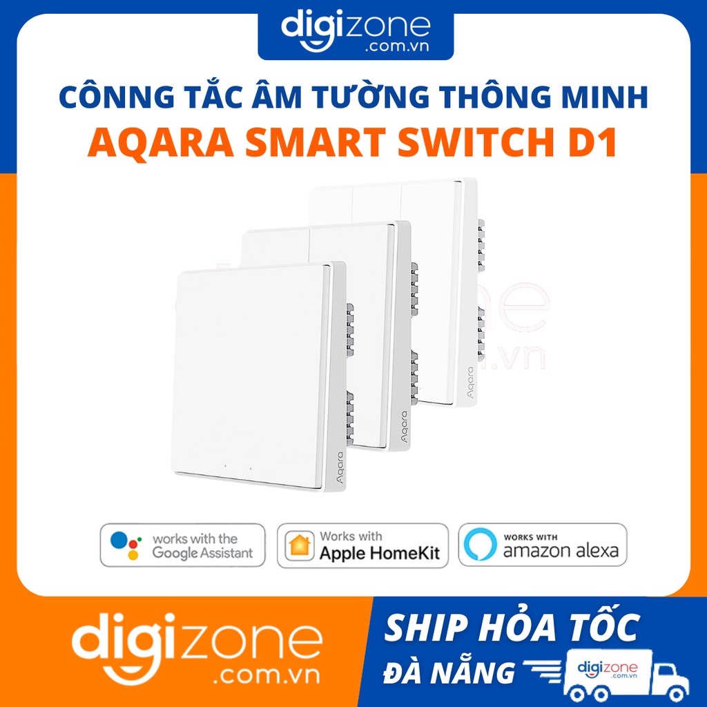 Cônng tắc âm tường thông minh Aqara Smart Switch  D1, kết nối zigbee, hỗ trợ HomeKit, Google Home, Amazon Alexa,Aqa Home