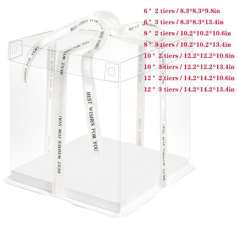 Hộp Nhựa Đựng Hoa 6 '' - 12 '' Trang Trí Tiệc Cưới, Sinh Nhật