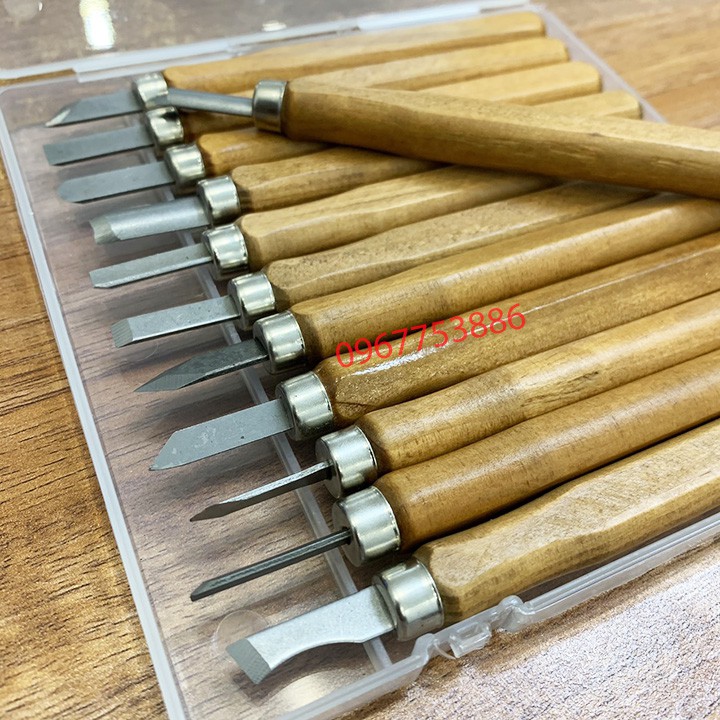Bộ dao gọt tỉa,điêu khắc đa năng 12 món