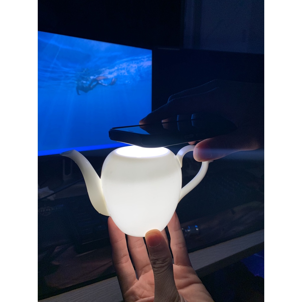 Ấm trà sứ Bạch Định - Mỹ Nhân Kiên