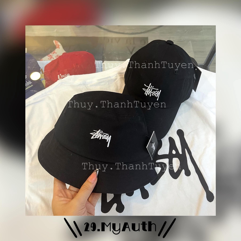 Nón mũ BUCKET STUSSY  BLACK