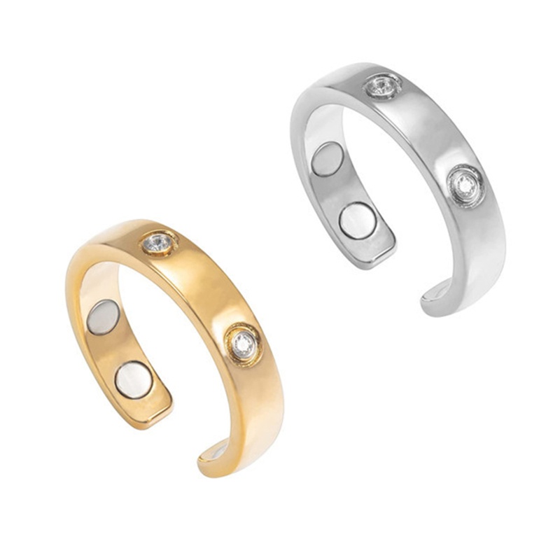 Nhẫn Pha Lê Bấm Huyệt Dạng Hở Thanh Lịch Thời Trang