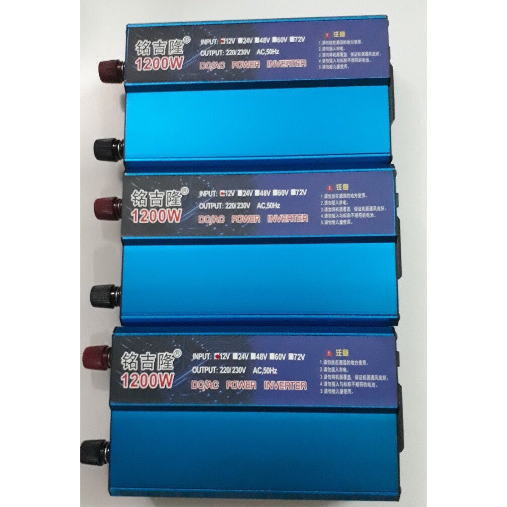 PMP Bộ kích điện 12V lên 220V 1200W inverter sin