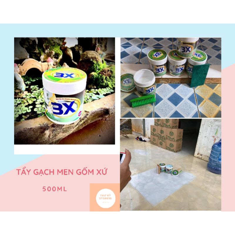 Kem tẩy rửa gạch men 3x, tẩy trắng nhà tắm, nhà vệ sinh, tẩy bồn cầu, gốm sứ , nhựa, thủy tinh,inox.tẩy đa năng