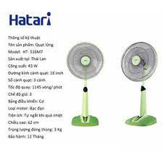 Quạt lửng Thái Lan Hatari HT-S16M7