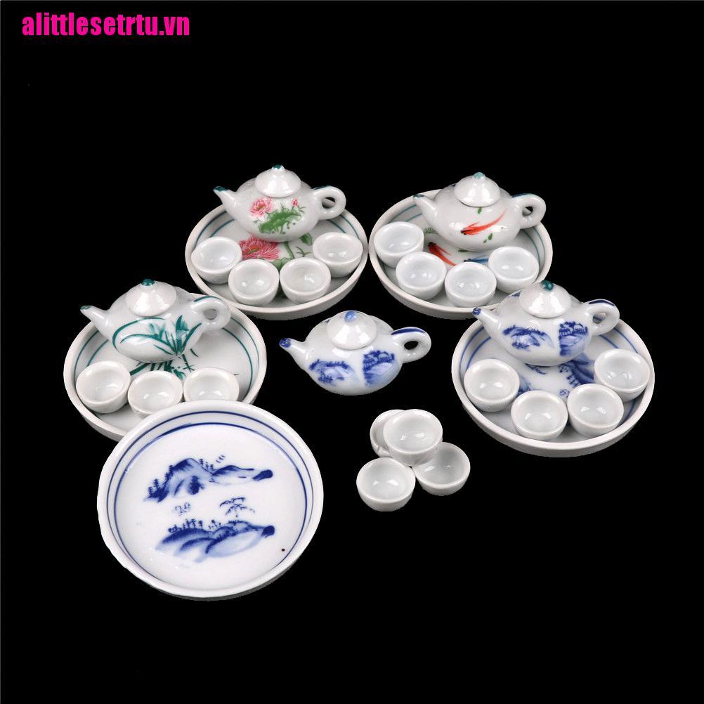 Bộ Ấm Chén Đĩa &amp; Tách Trà Bằng Sứ Cho Trẻ Em