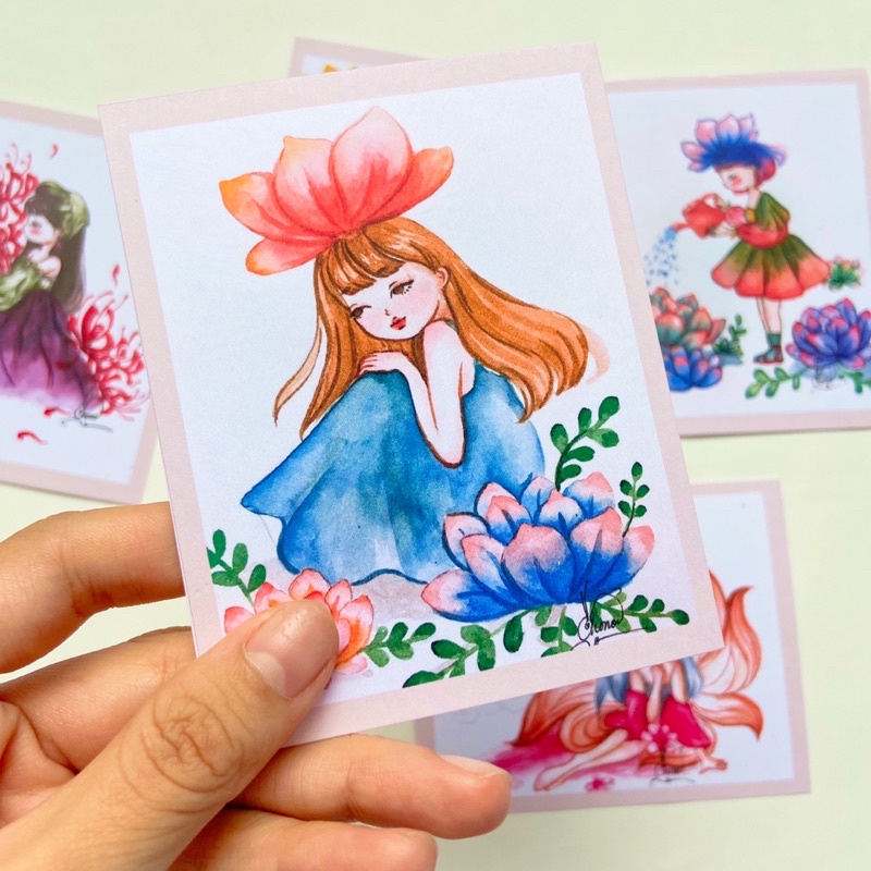 Bộ tranh Bé hoa by Chono