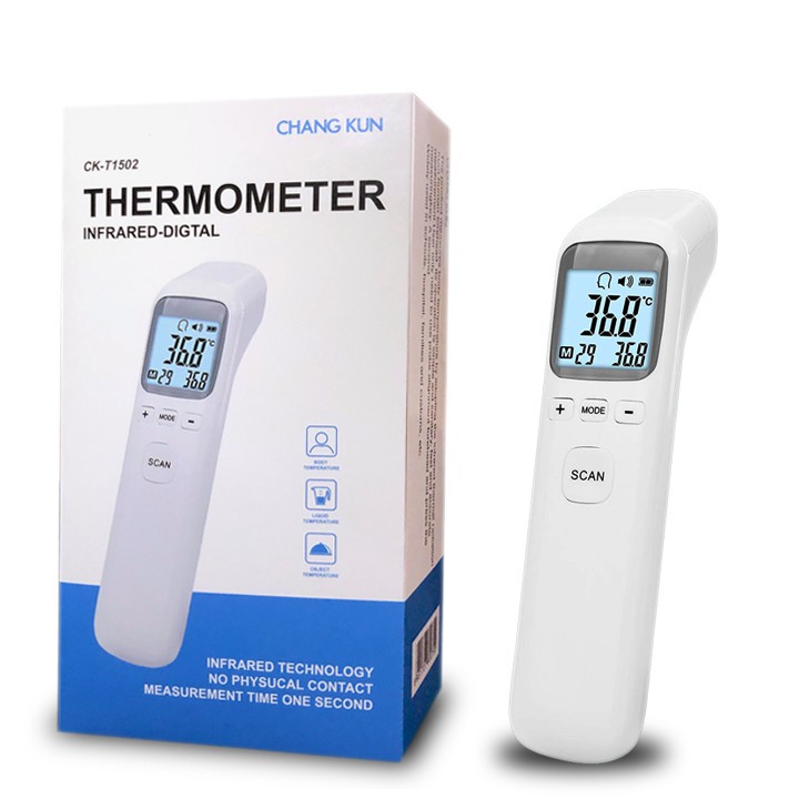 Nhiệt kế điện tử hồng ngoại cảm ứng đo trán đa năng CKT-1502, CK-T1803