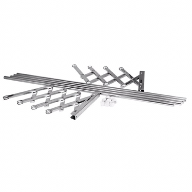 Giàn phơi thông minh  co giãn dài 2m inox 201 gồm 4 thanh phi 22mm -Giàn phơi co giãn thông minh