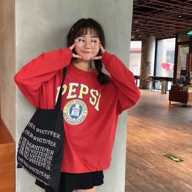 Áo Thun Tay Dài Unisex ULZZANG HQ Freesize loại tốt Pepsi Hot Hit [Kèm ảnh thật]  ྇