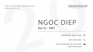 Thức uống làm đẹp 20dayskin (SP CHÍNH HÃNG - DATE MỚI).