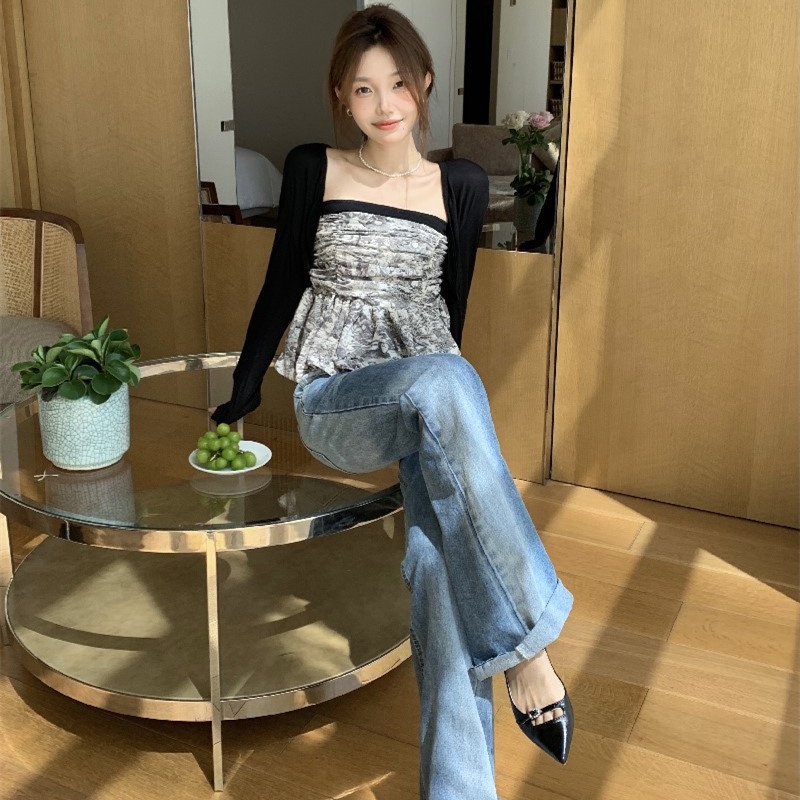 Set Áo Ống Kèm Áo Khoác Cardigan Thời Trang