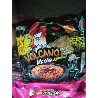 Combo 3 gói Mì xào Volcano koreno vị gà phomai 118g