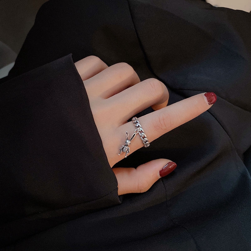 Nhẫn Hở Hình Thỏ Phong Cách Nhật Hàn 22274