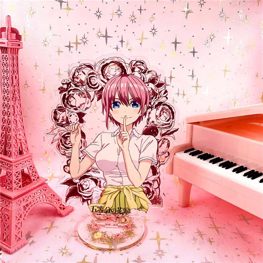 Lilyes Mô Hình Nhân Vật Anime Nakano Miku Thời Trang Bằng Acrylic Có Giá Đỡ Để Bàn Trang Trí