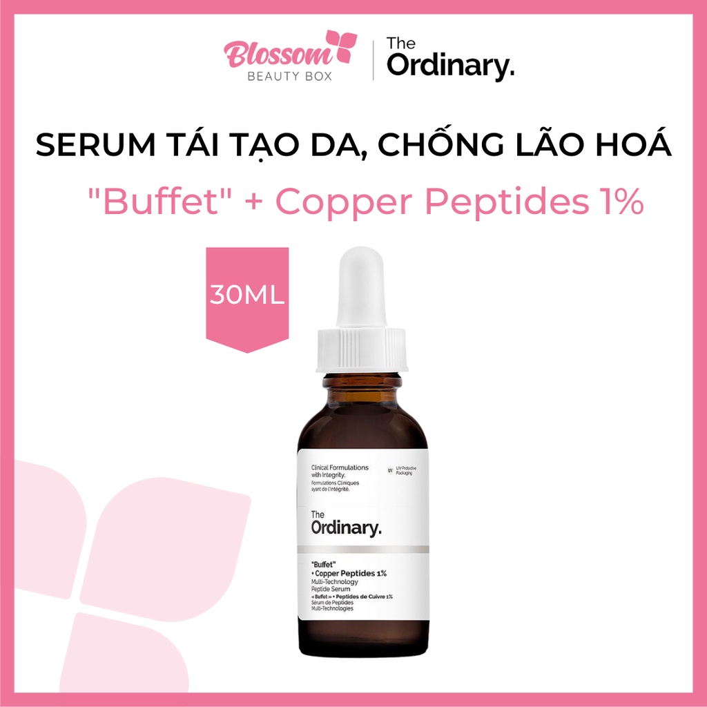 Serum tái tạo da, chống lão hoá “buffet” + copper peptides 1% The ordinary