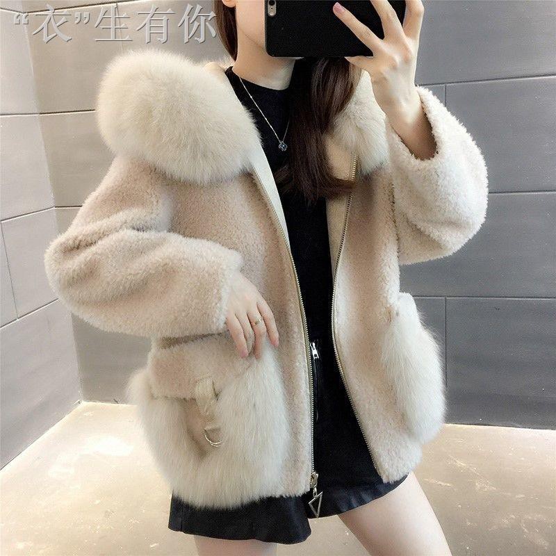 ❐﹍▬9.28▥▤✉Áo Khoác Lông Cừu Có Mũ Trùm Thời Trang Mùa Đông 2020 Dành Cho Nữ | BigBuy360 - bigbuy360.vn