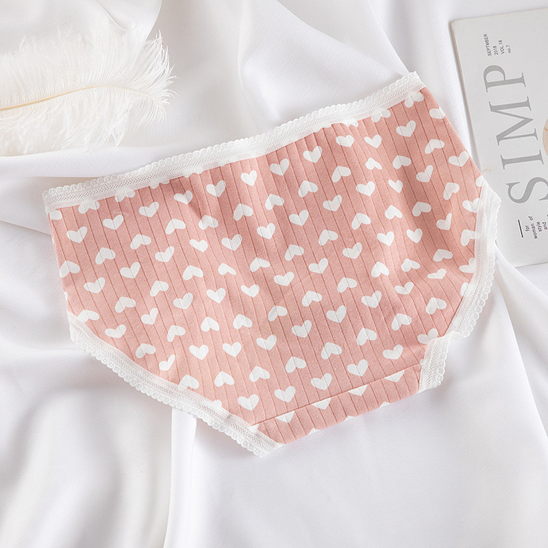 Quần lót cotton thoáng khí in họa tiết dễ thương cho nữ LEVAO