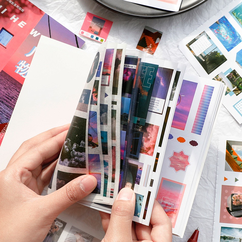 Set 20 sticker dán trang trí album ảnh sáng tạo độc đáo