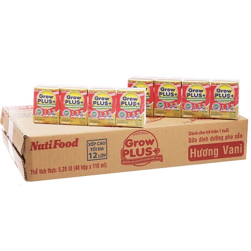 Thùng sữa Nutifood  Grow plus 110ml