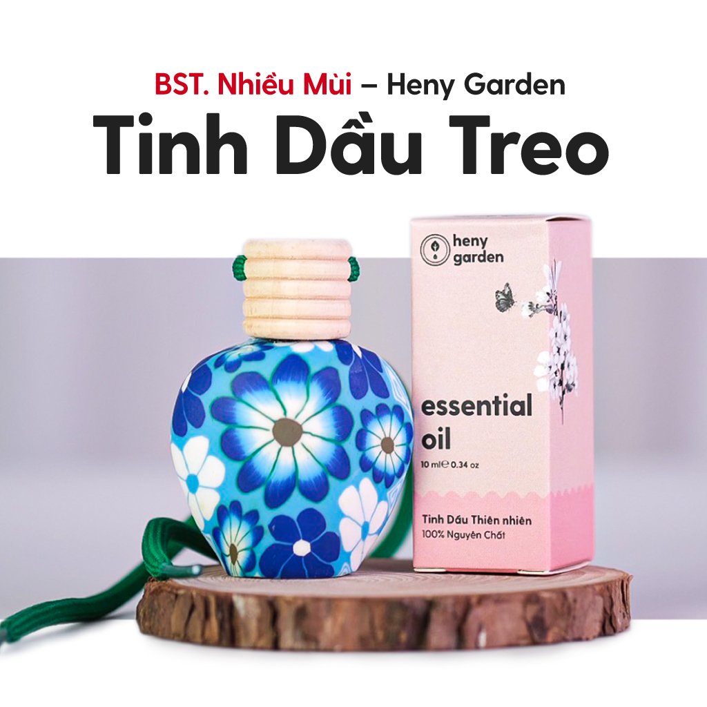 Tinh Dầu Treo Bình Gốm HENY GARDEN Tiện Dụng Dùng Cho Xe Ô Tô, Tủ Quần Áo, Toilet
