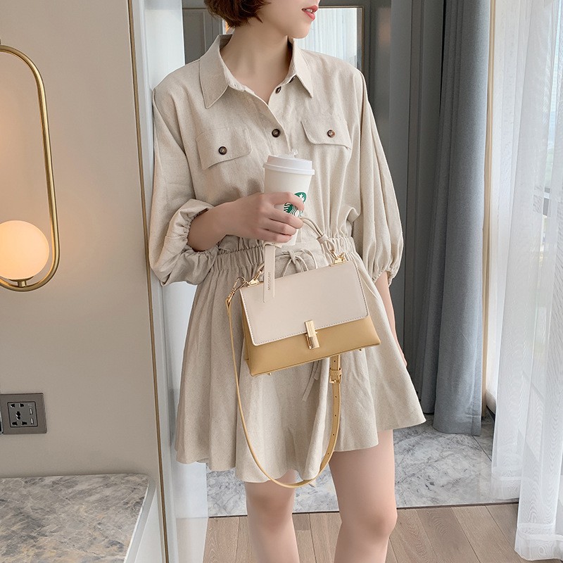 Túi Xách Nữ💖FREESHIP💖Túi Đeo Chéo Chính Hãng MICOCAH Kiểu Dáng Công Sở Phối 2 Màu Cực Xinh MC61-HSE443 | BigBuy360 - bigbuy360.vn