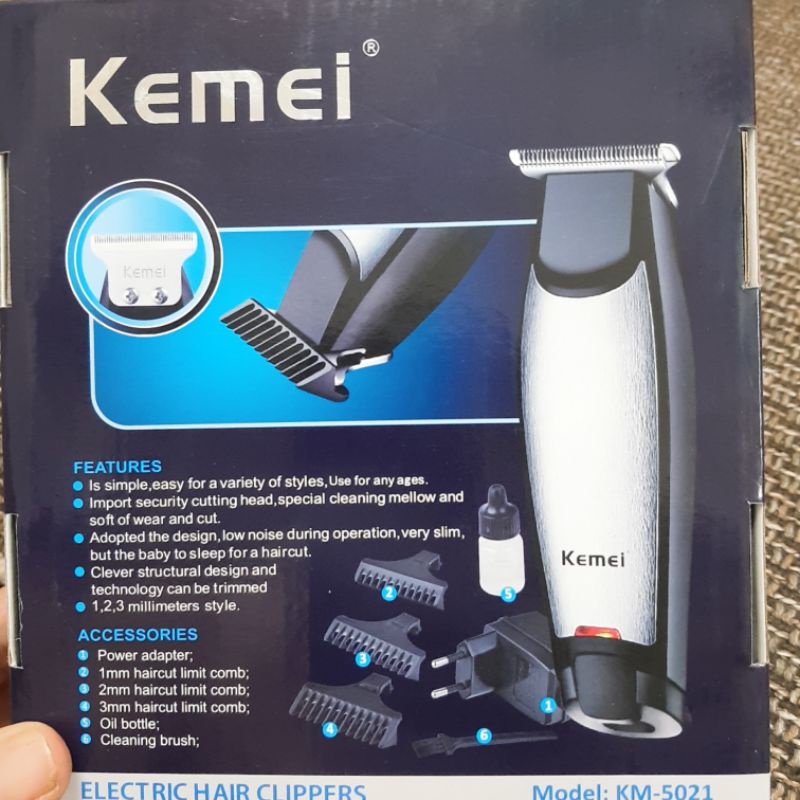 Tông Đơ Cắt Tóc Cạo Viền Kemei Km-5021 cao cấp