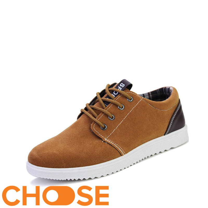 Giày Nam Choose Giày Da Lộn Nam Thể Thao Sneaker Cột Dây Lịch Lãm Gía Rẻ Cho Sinh Viên G26K4 | BigBuy360 - bigbuy360.vn