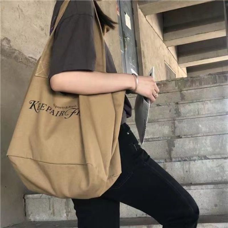 Túi tote vải Canvas cỡ lớn