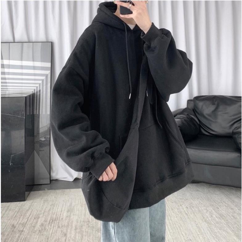 [Rẻ Vô Địch] Áo Nỉ Hoodie Trơn Form Rộng Unisex Nam Nữ Ulzzang Hàn Quốc