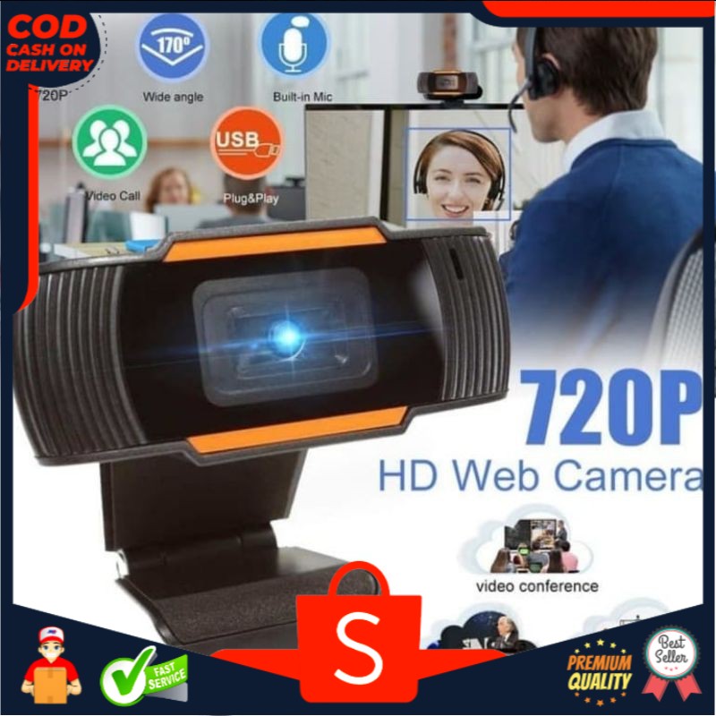 Webcam Tự Động X85 Hd 720p Cho Pc Laptop Desktop Aa1
