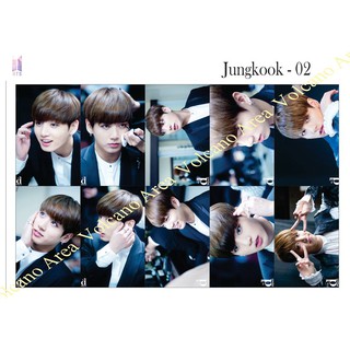 [BTS] Set Sticker JUNGKOOK - 9 mẫu (có nhiều mẫu hình dán Kpop)