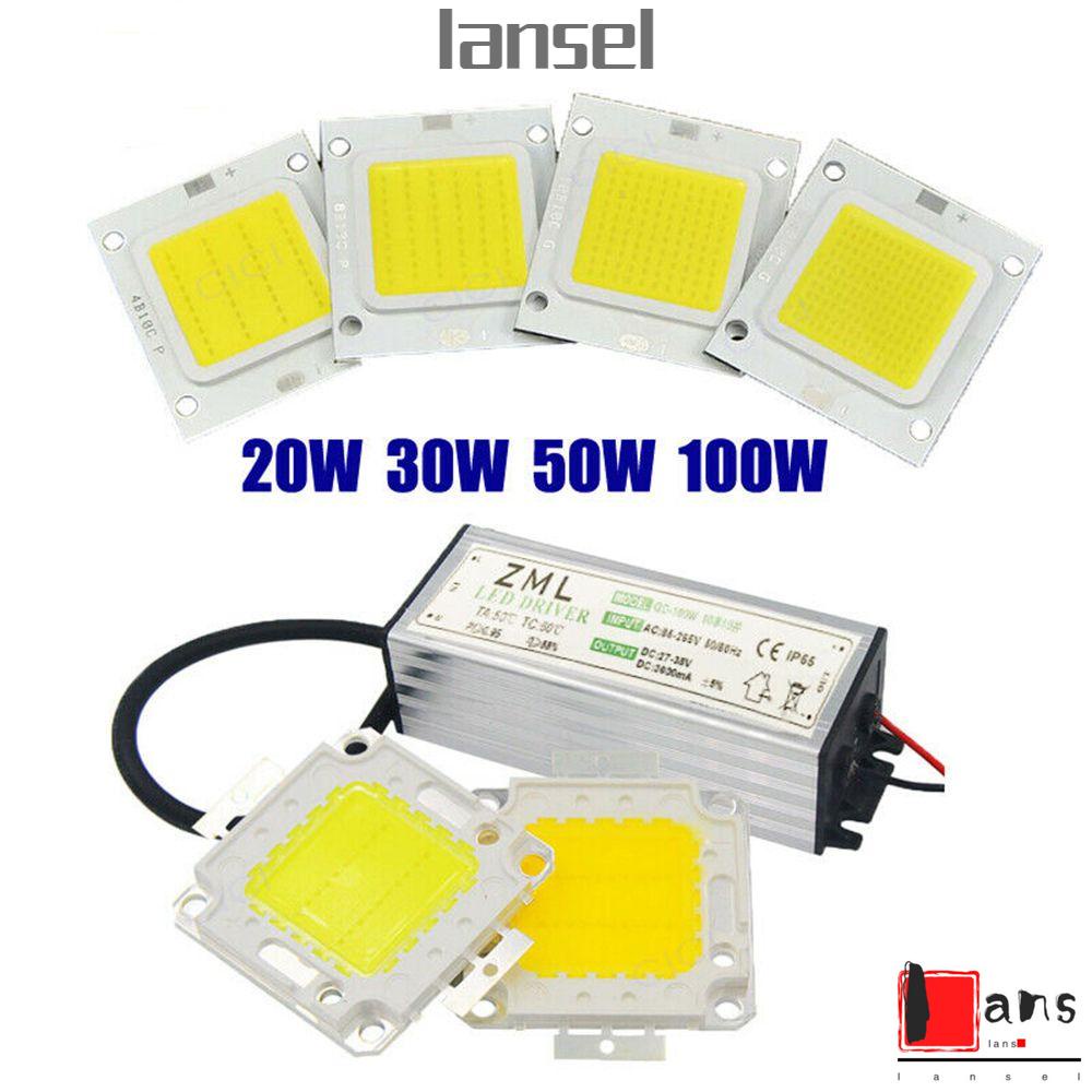 Chip Đèn Led Cob 10w 20w 30w 50w 70w 100w Ánh Sáng Trắng Ấm Diy
