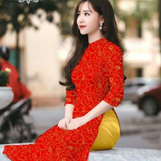 Vải áo dài 3d