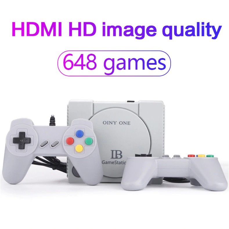 [ Hàng Mới Về] Máy Chơi Game Cổ Điển PS1 - Tích Hợp 648 Game - Hỗ Trợ Chơi Game Từ Thẻ Nhớ - Cắm Cổng HDMI