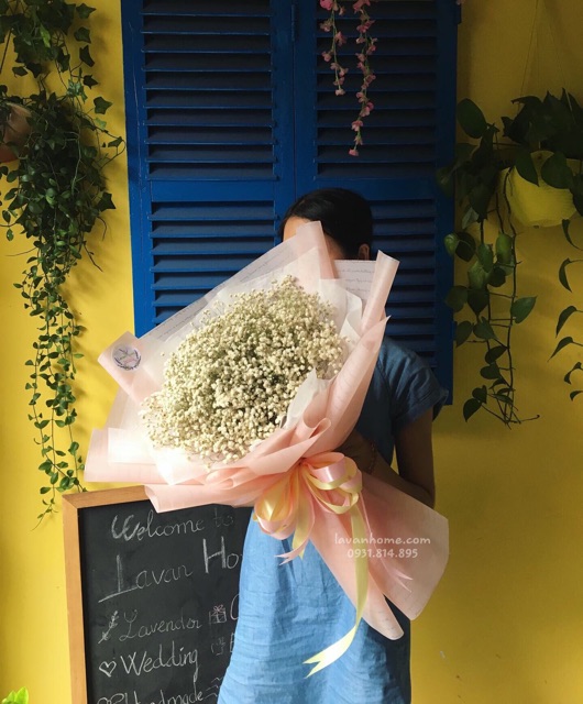 Bó hoa khô baby hồng - Quà tặng các dịp lễ như 20/10, 20/11, lễ giáng sinh, lễ tình nhân, 8/3 hay sinh nhật, tốt nghiệp | BigBuy360 - bigbuy360.vn