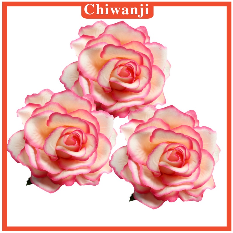 [CHIWANJI] 10 Pieces Artificial Silk Rose Buds Flower Head DIY Accessories