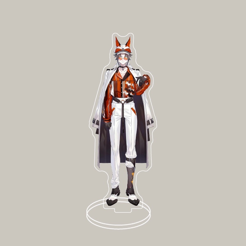 Giá Đỡ Dĩa Bằng Acrylic Hình Anime Vtuber LUXIEM Vox Mysta Ike Luca Shu Làm Quà Tặng Trang Trí Nội Thất