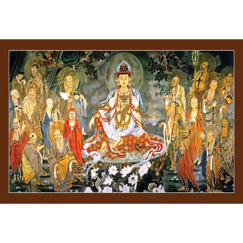 Tranh Phật giáo treo tường, bản đồ pháp giới, Tây Phương cực lạc, tranh phật treo tường