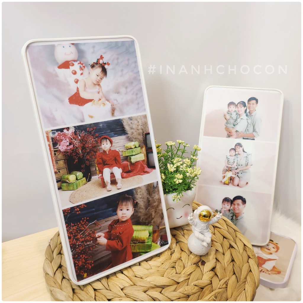 Khung ảnh để bàn tráng gương cỡ 15x30cm