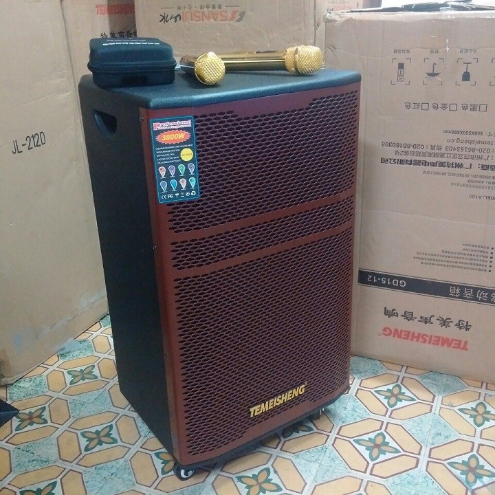 Loa kéo di động karaoke Temeisheng Gd 15-12 bass 4,5 tấc