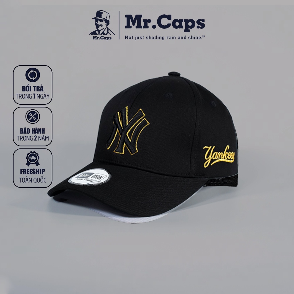 Mũ lưỡi trai NY - Nón kết thời trang thể thao unisex logo cạnh cao cấp freesize full hộp dành cho nam nữ của Mrcaps NY03