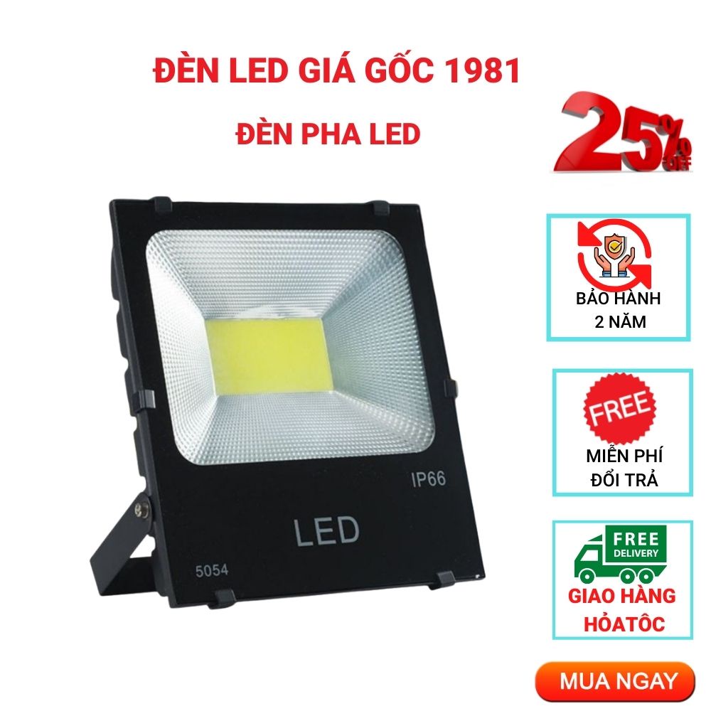 Đèn Pha Led COB 5054 Đủ Loại Công Suất , Đèn Pha Chống Nước, Chống Bụi