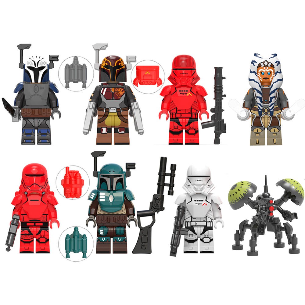 Tượng nhân vật nhỏ Ahsoka Tano phim Star Wars Series Mandalorian Troopers KT1045 cho đồ chơi lắp ráp mô hình